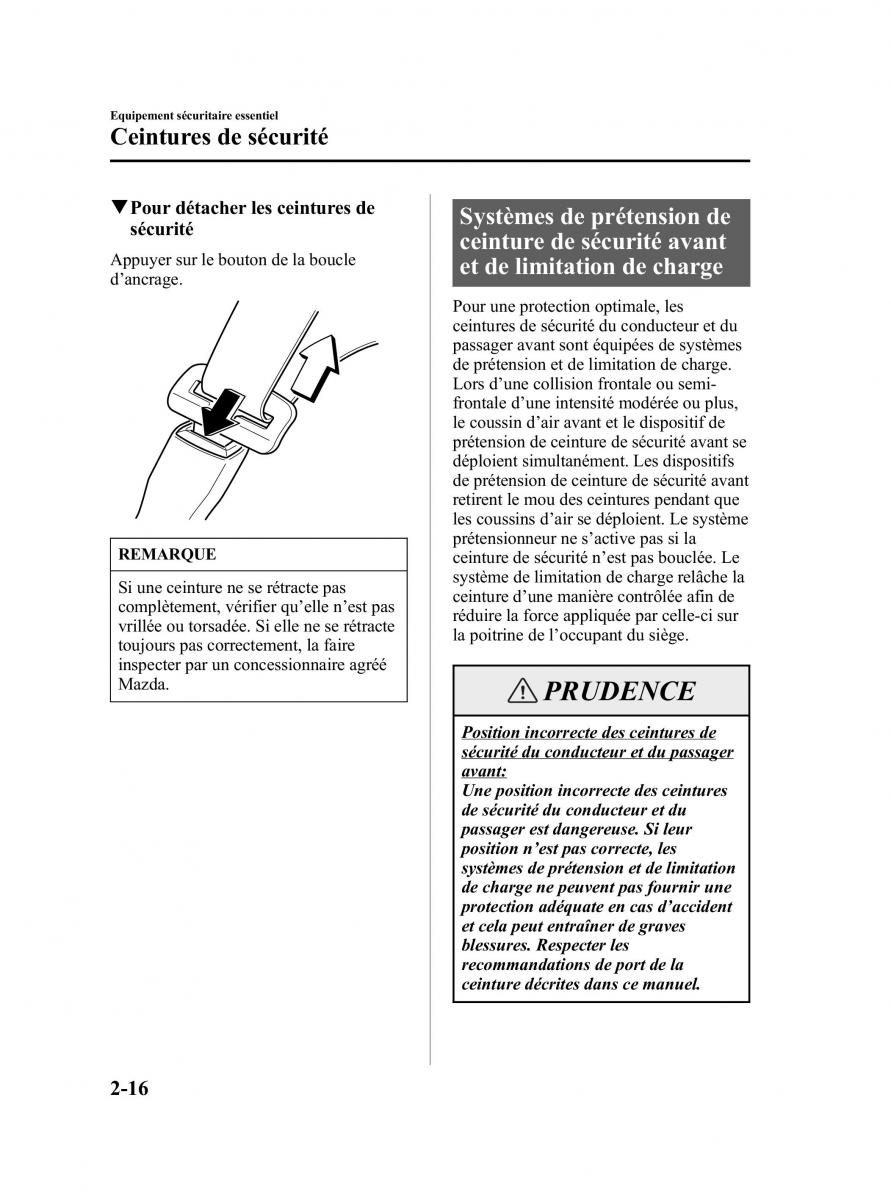 Mazda RX 8 manuel du proprietaire / page 28