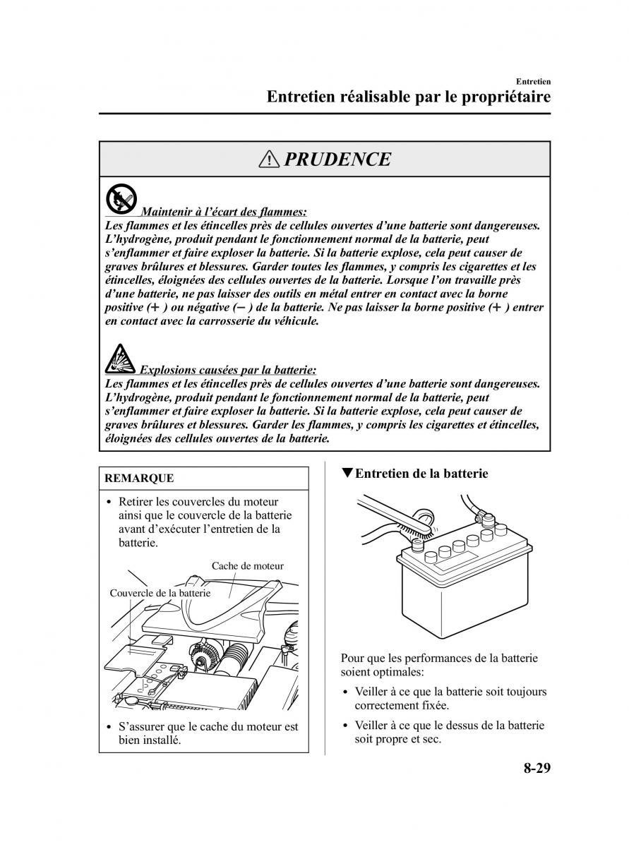 Mazda RX 8 manuel du proprietaire / page 287