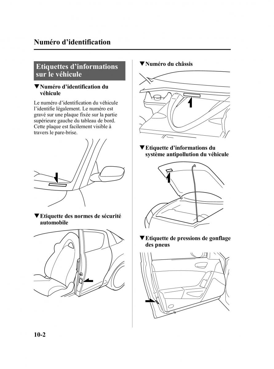 Mazda RX 8 manuel du proprietaire / page 338