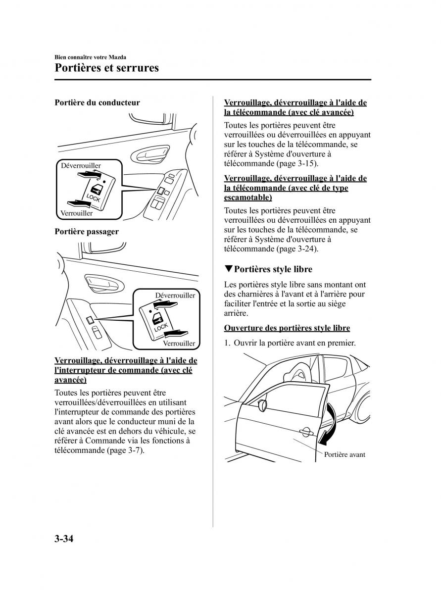 Mazda RX 8 FL manuel du proprietaire / page 113