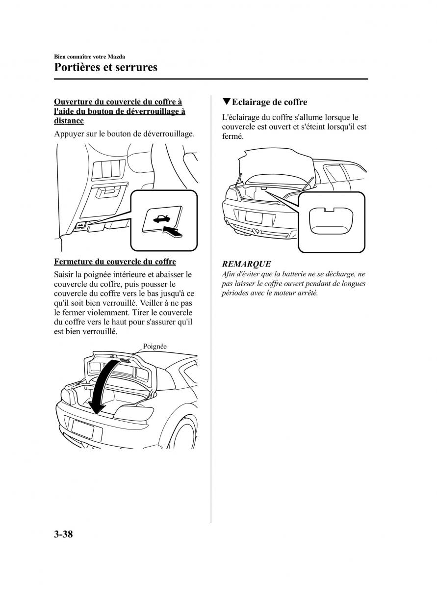 Mazda RX 8 FL manuel du proprietaire / page 117