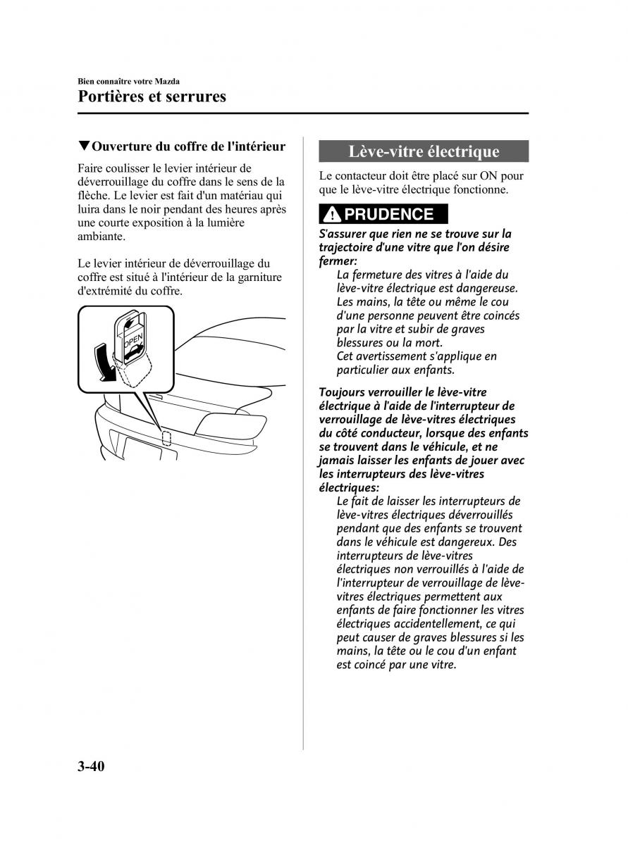 Mazda RX 8 FL manuel du proprietaire / page 119