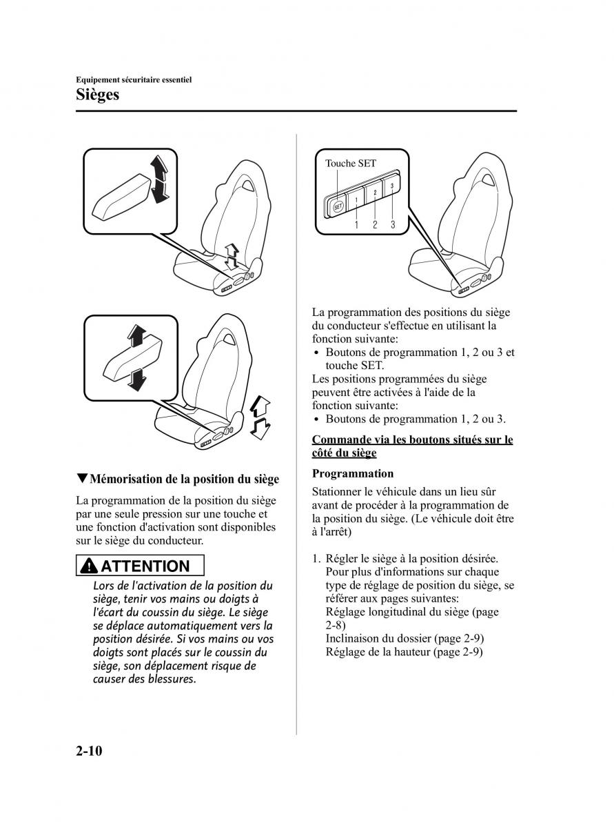 Mazda RX 8 FL manuel du proprietaire / page 23