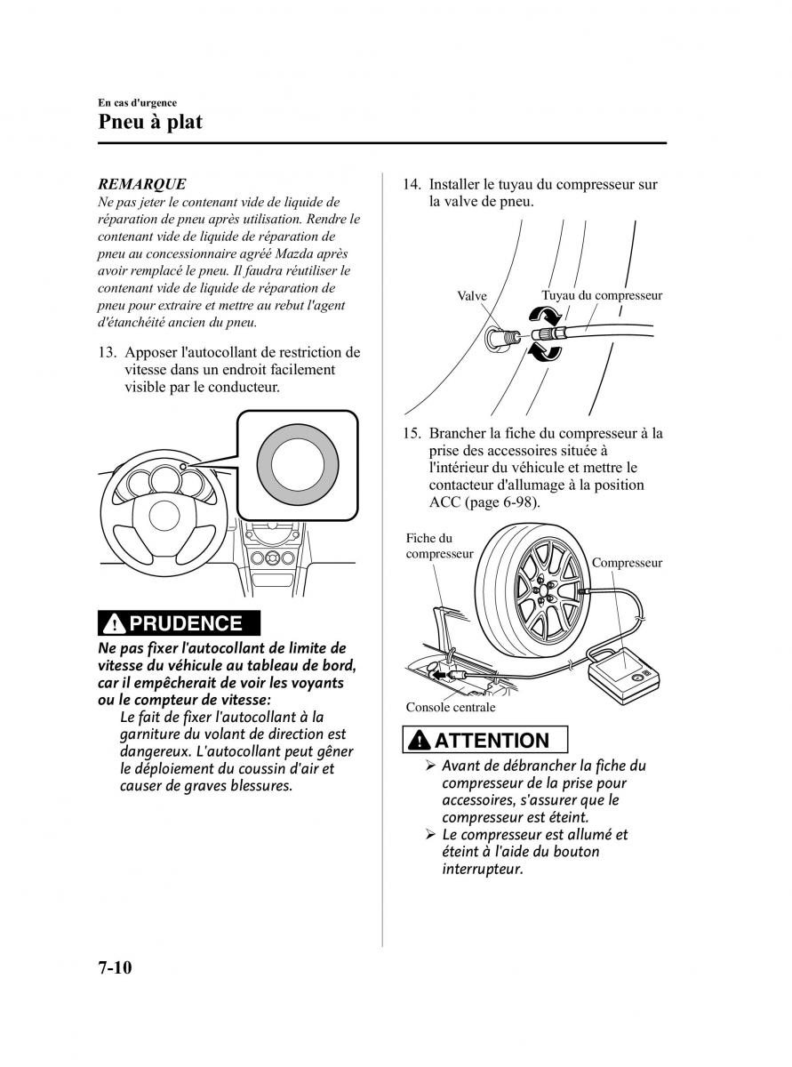 Mazda RX 8 FL manuel du proprietaire / page 351