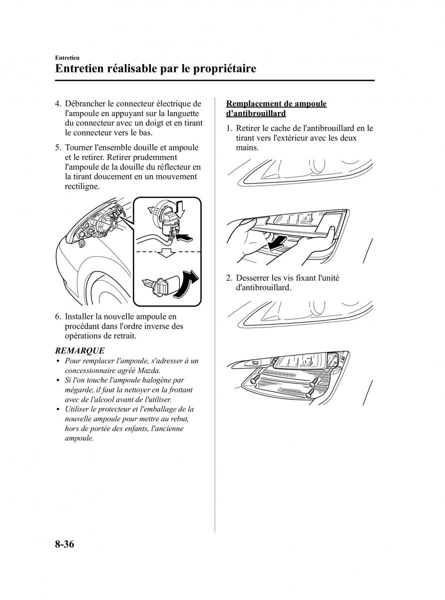 Mazda RX 8 FL manuel du proprietaire / page 407