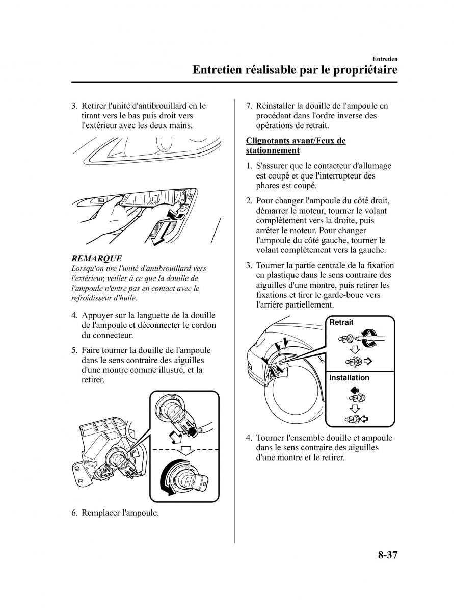 Mazda RX 8 FL manuel du proprietaire / page 408