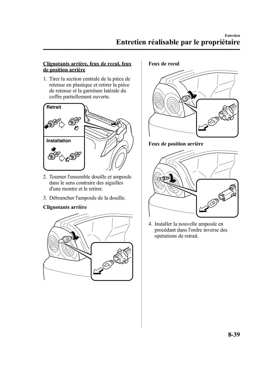 Mazda RX 8 FL manuel du proprietaire / page 410