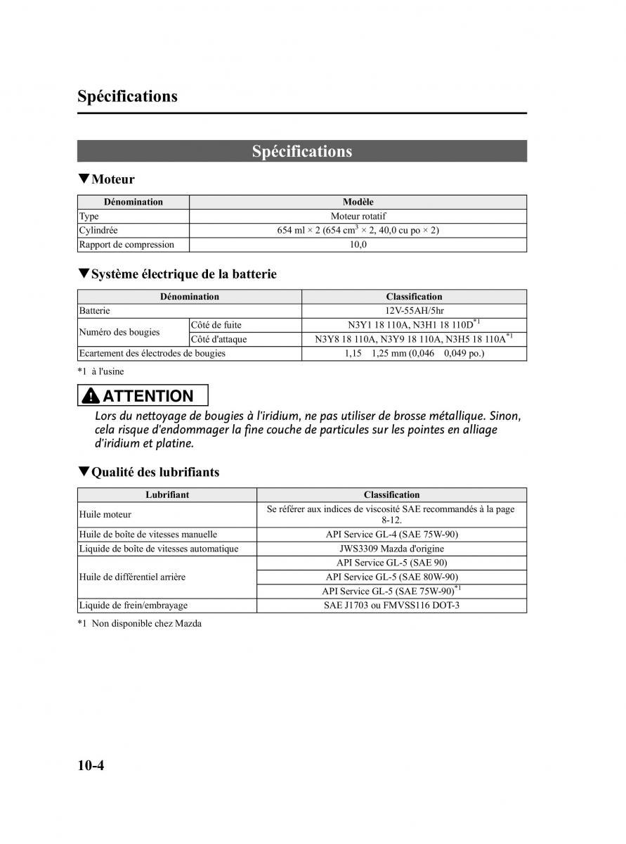 Mazda RX 8 FL manuel du proprietaire / page 479