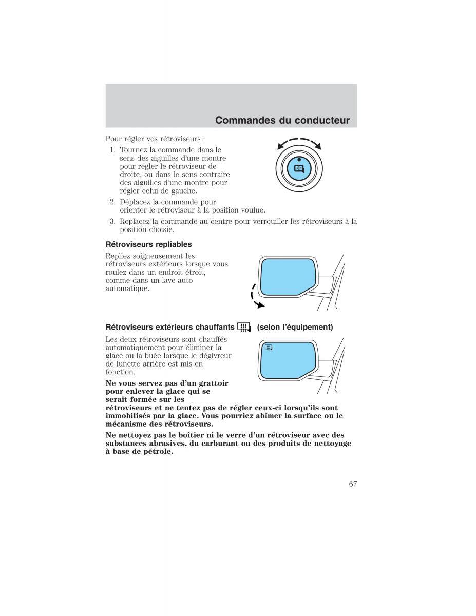 Mazda Tribute manuel du proprietaire / page 67