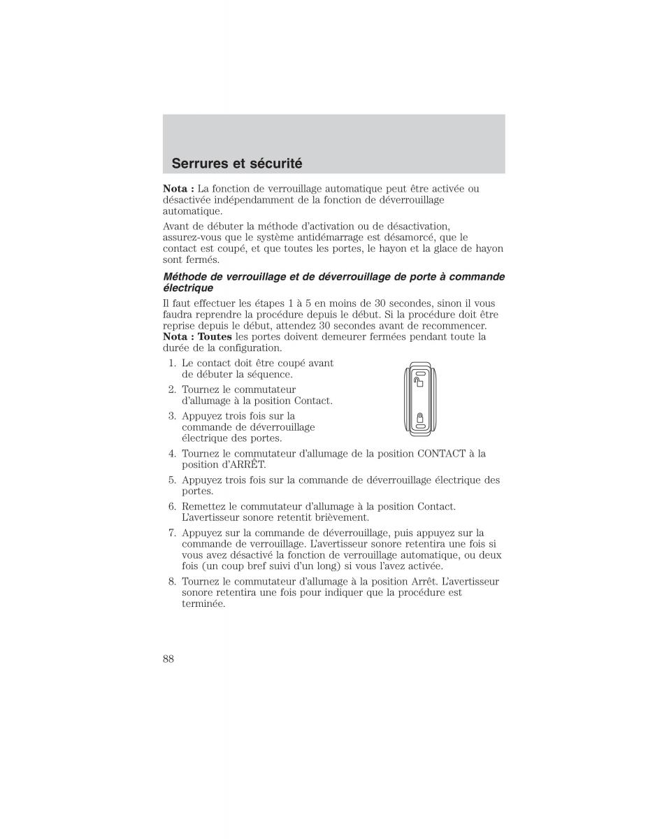 Mazda Tribute manuel du proprietaire / page 88