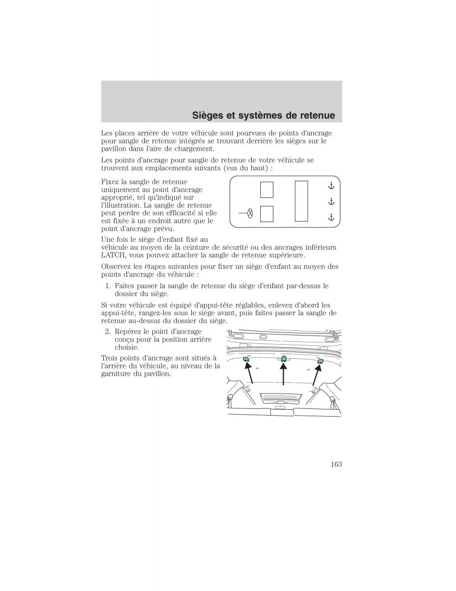 Mazda Tribute manuel du proprietaire / page 163