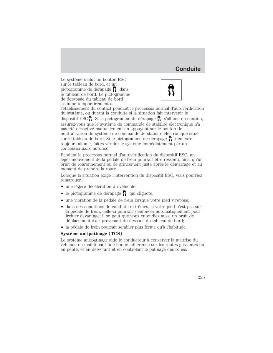 Mazda Tribute manuel du proprietaire / page 225