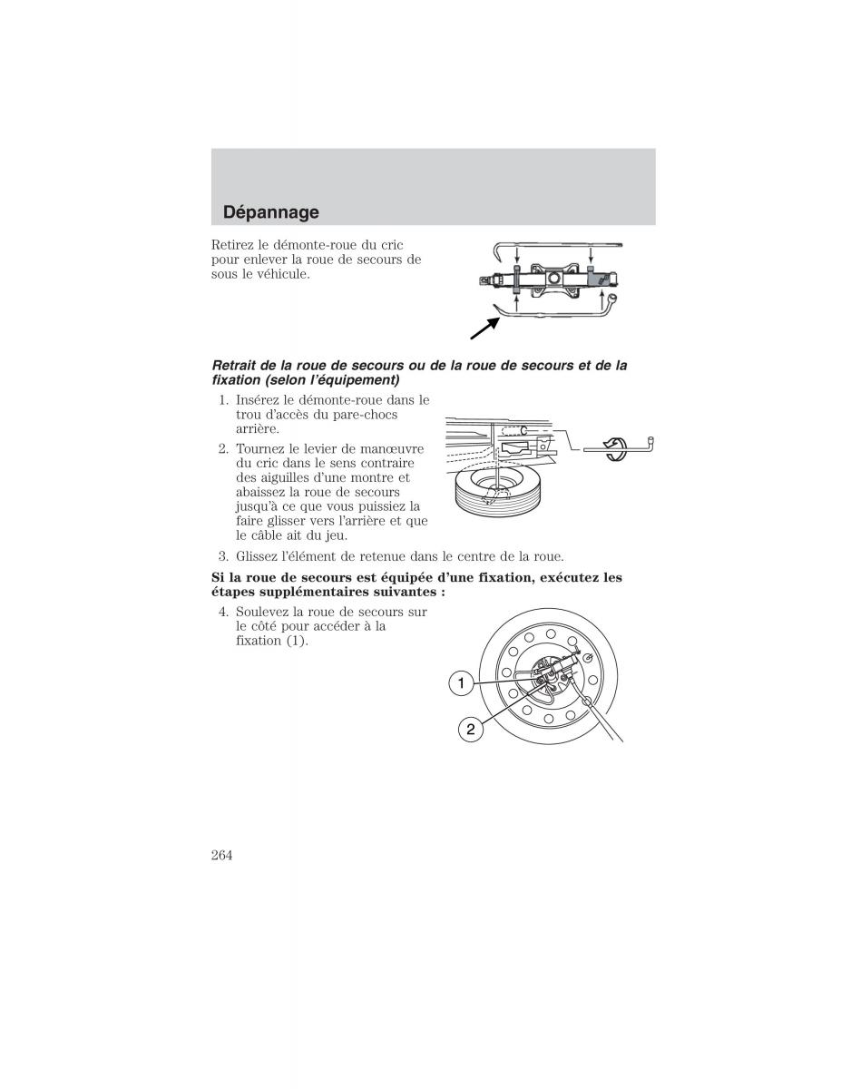 Mazda Tribute manuel du proprietaire / page 264