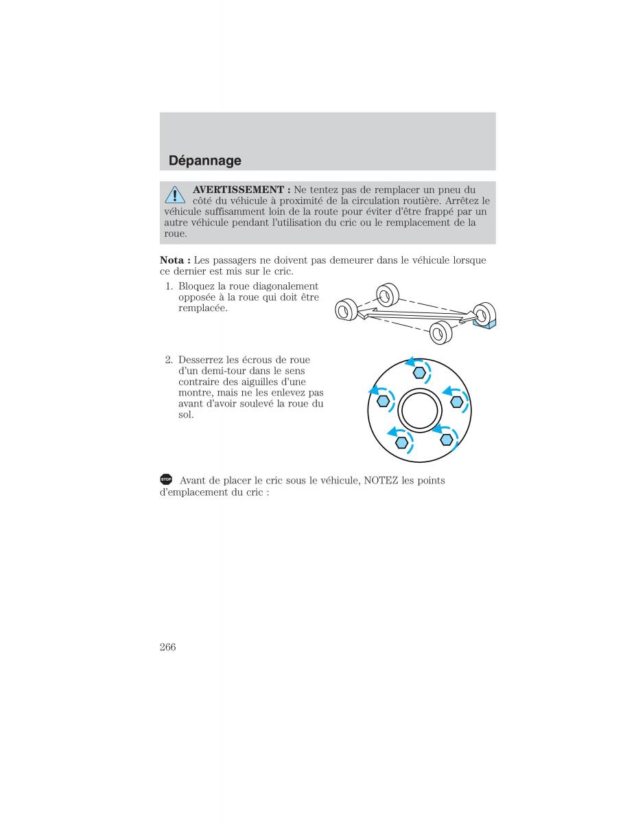 Mazda Tribute manuel du proprietaire / page 266