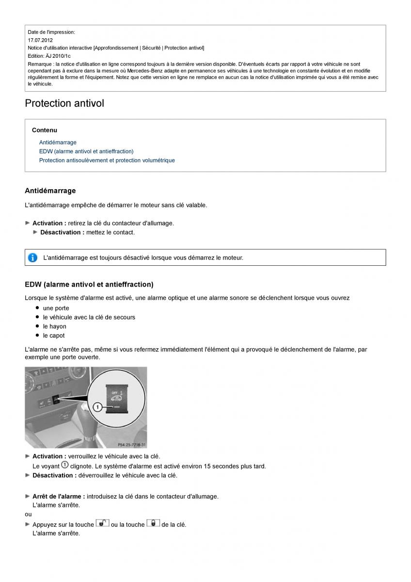 Mercedes Benz A class II W169 manuel du proprietaire / page 79