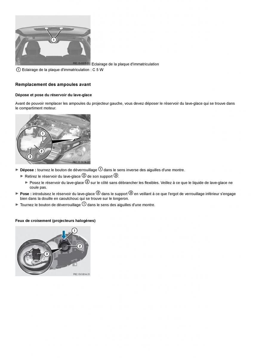 Mercedes Benz A class II W169 manuel du proprietaire / page 125