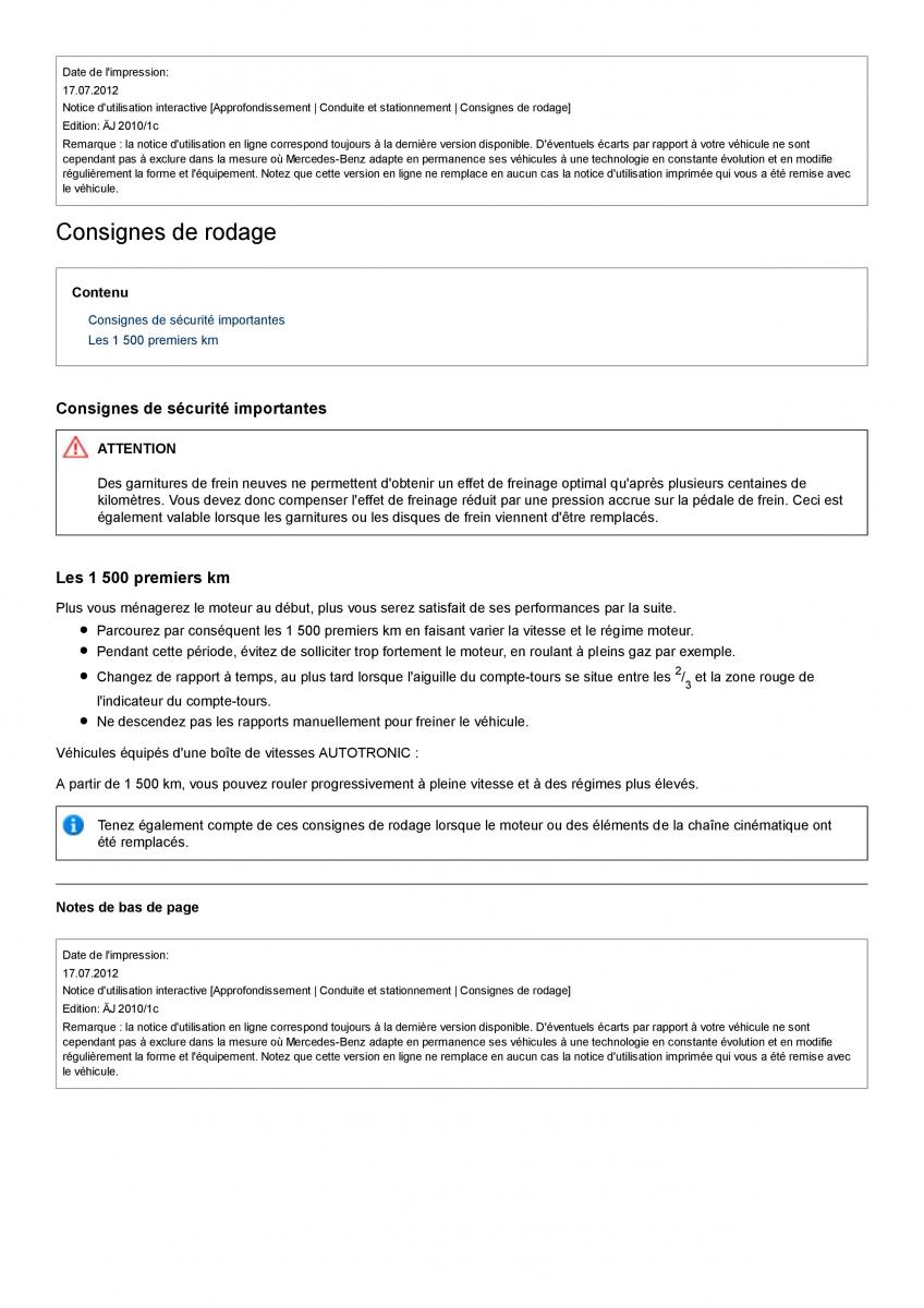 Mercedes Benz A class II W169 manuel du proprietaire / page 149