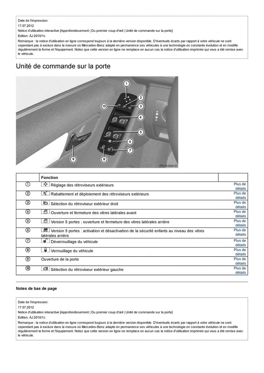 Mercedes Benz A class II W169 manuel du proprietaire / page 16