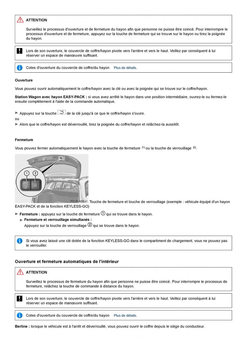 Mercedes Benz C class W204 manuel du proprietaire / page 76