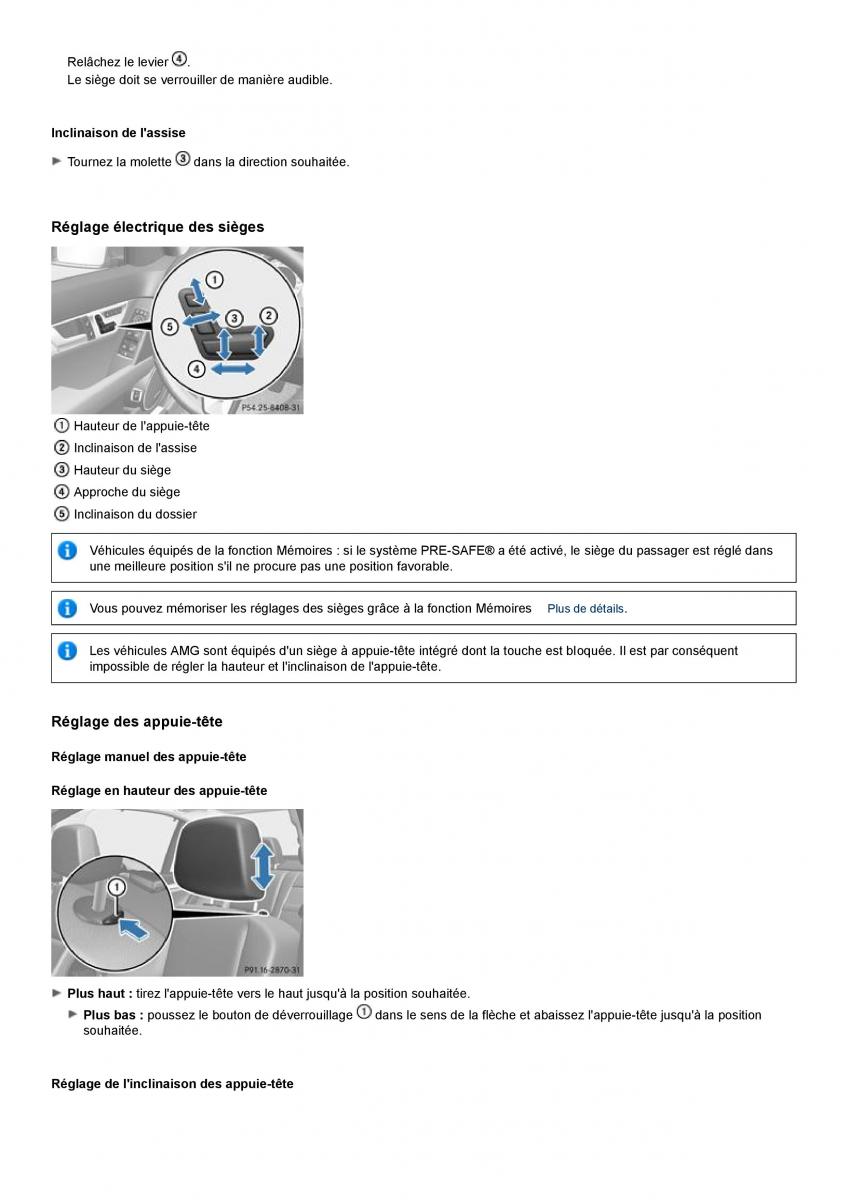 Mercedes Benz C class W204 manuel du proprietaire / page 94