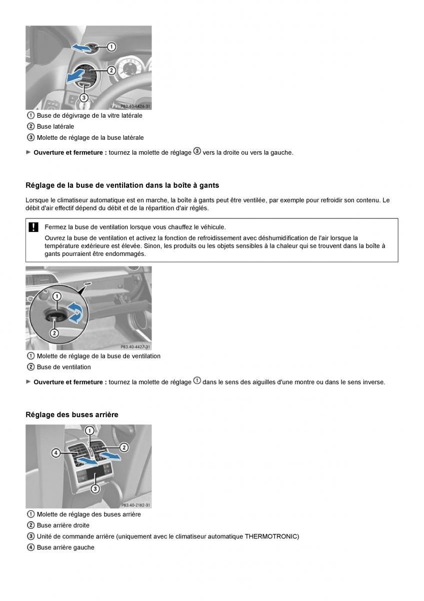 Mercedes Benz C class W204 manuel du proprietaire / page 142