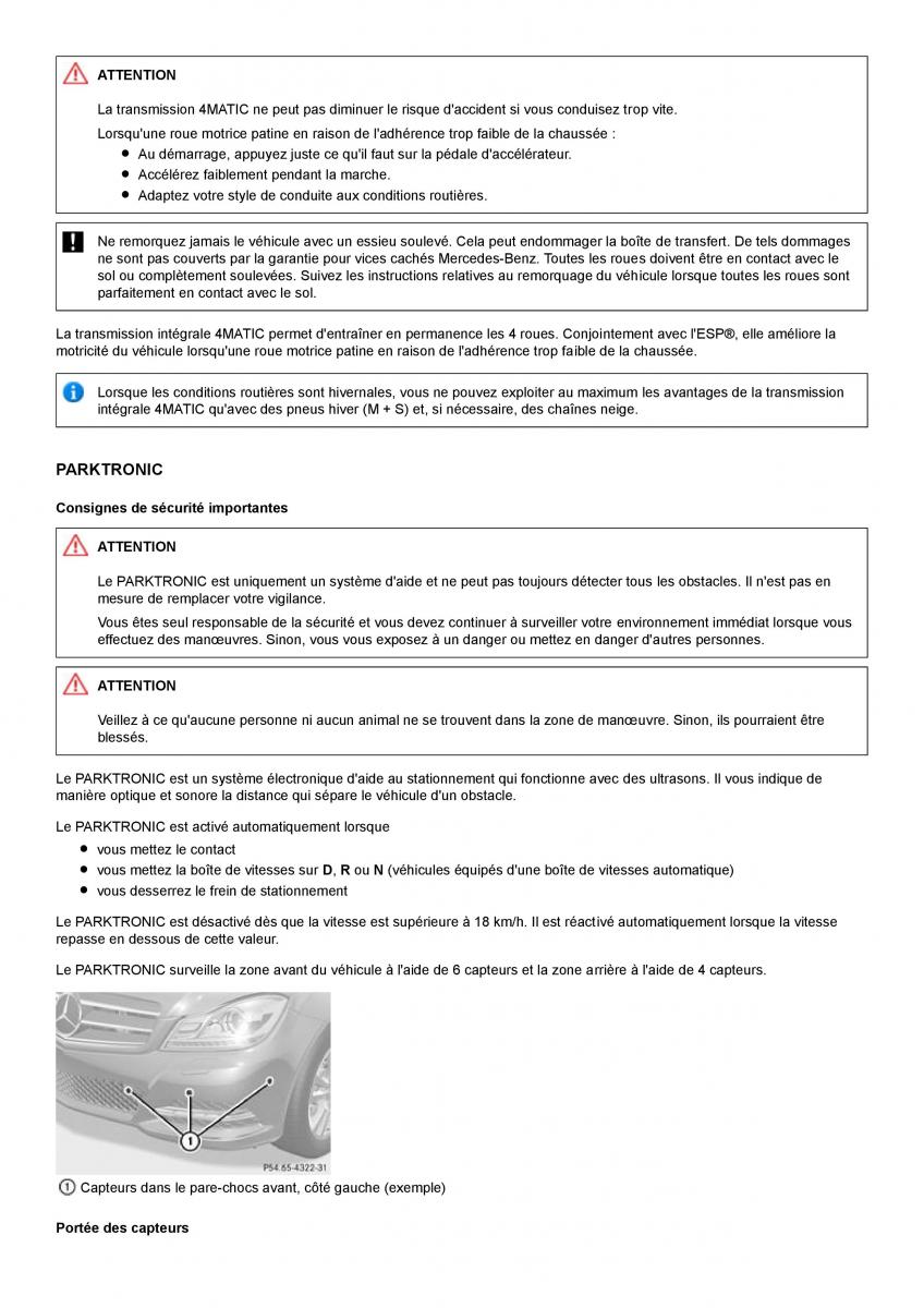 Mercedes Benz C class W204 manuel du proprietaire / page 196