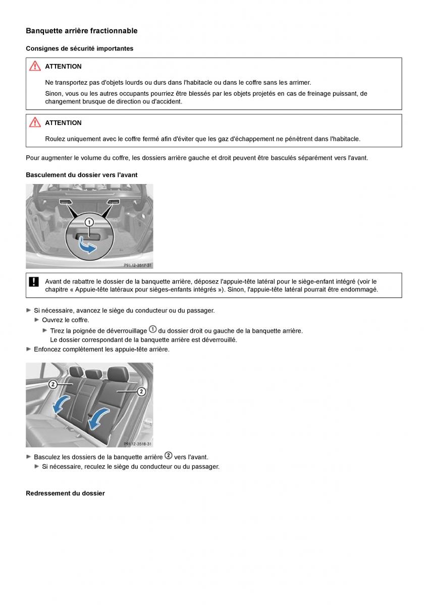 Mercedes Benz C class W204 manuel du proprietaire / page 301