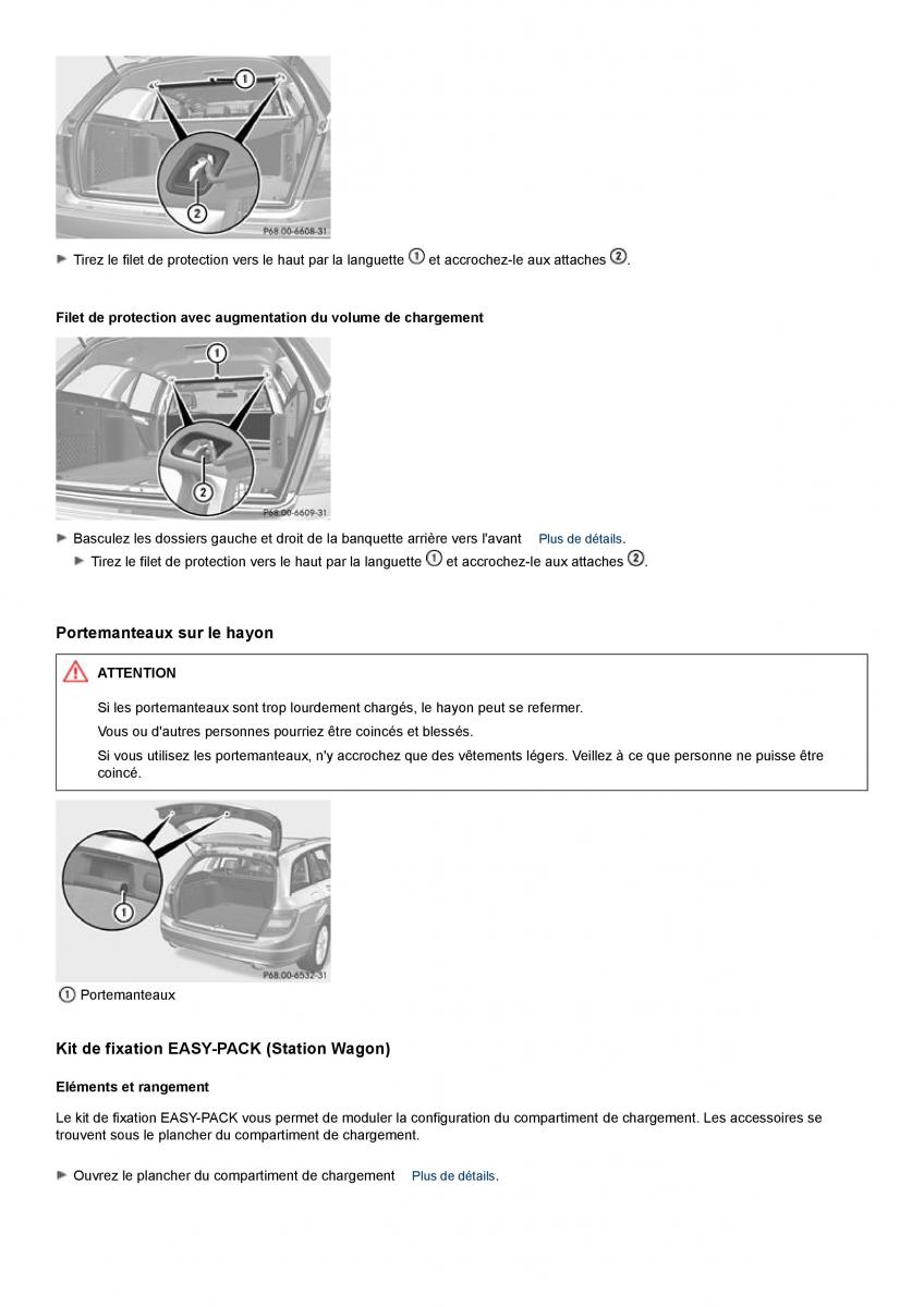 Mercedes Benz C class W204 manuel du proprietaire / page 307