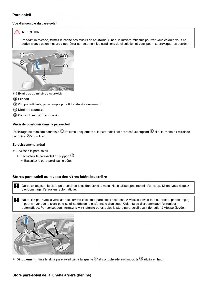 Mercedes Benz C class W204 manuel du proprietaire / page 314