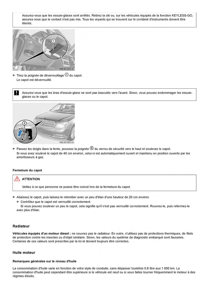 Mercedes Benz C class W204 manuel du proprietaire / page 323