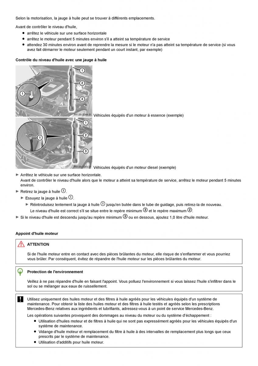 Mercedes Benz C class W204 manuel du proprietaire / page 324