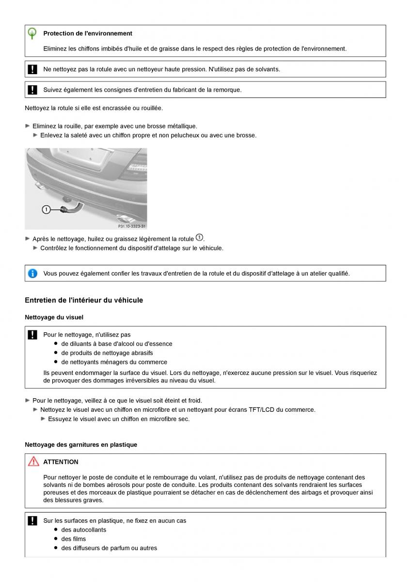 Mercedes Benz C class W204 manuel du proprietaire / page 332