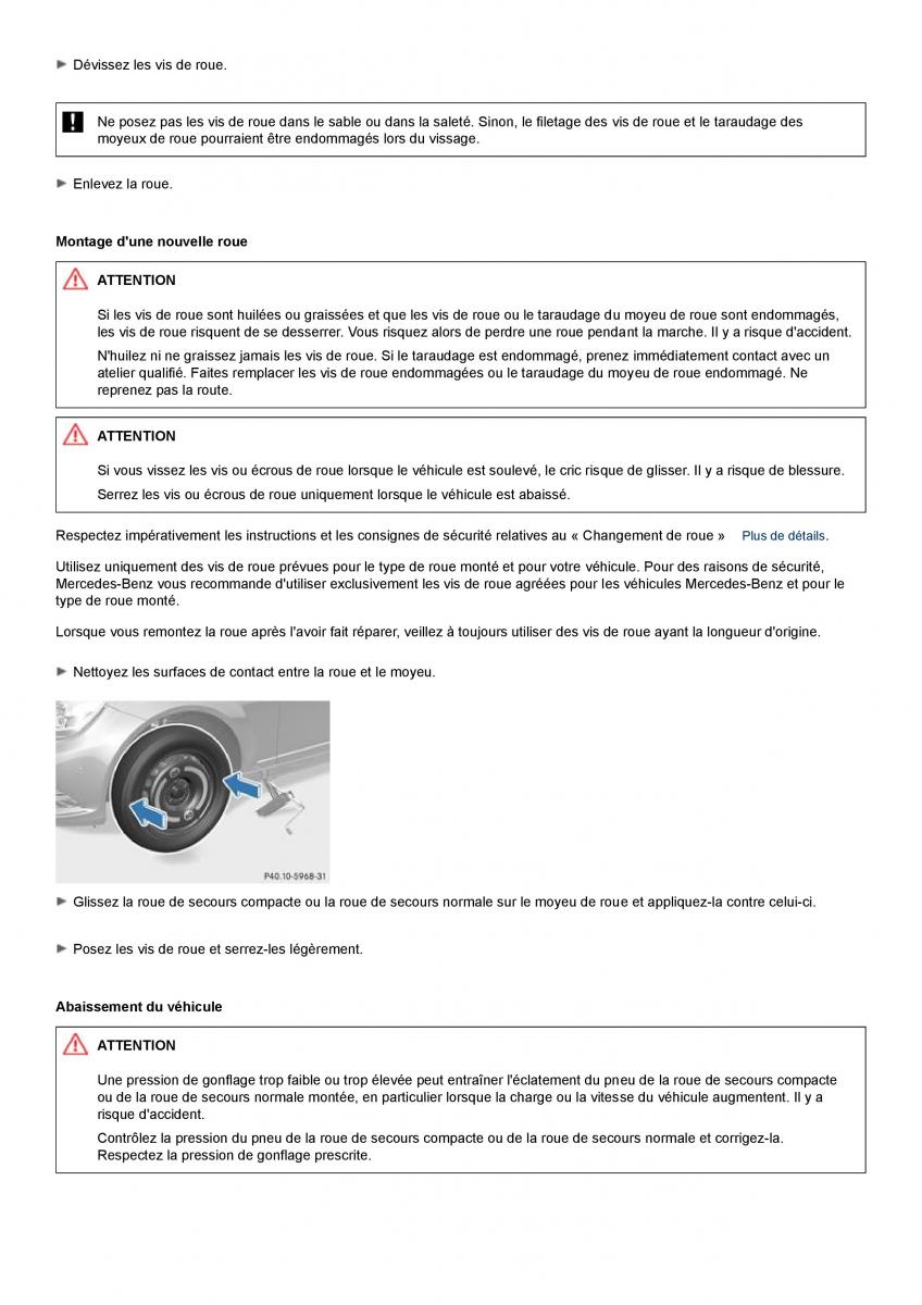 Mercedes Benz C class W204 manuel du proprietaire / page 349