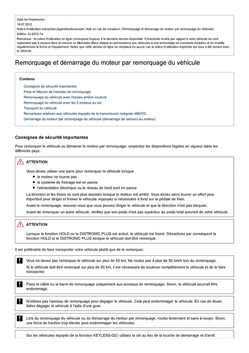 Mercedes Benz C class W204 manuel du proprietaire / page 356