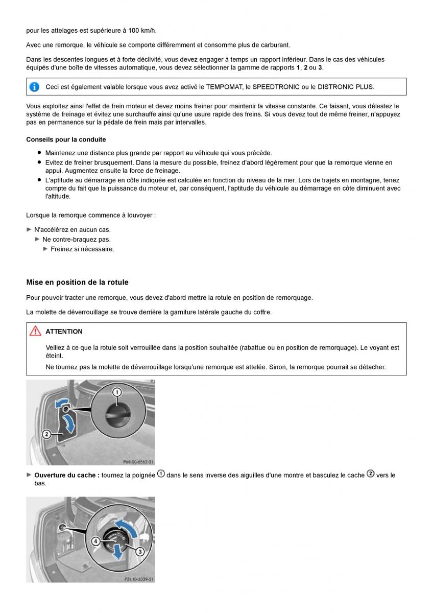 Mercedes Benz C class W204 coupe manuel du proprietaire / page 200