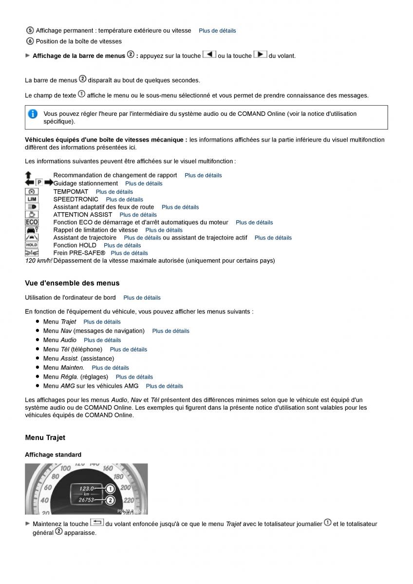 Mercedes Benz C class W204 coupe manuel du proprietaire / page 213