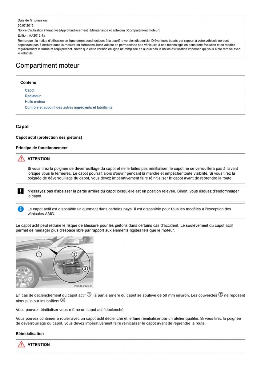 Mercedes Benz C class W204 coupe manuel du proprietaire / page 300