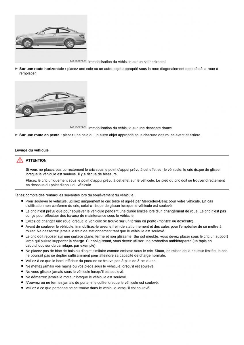 Mercedes Benz C class W204 coupe manuel du proprietaire / page 324