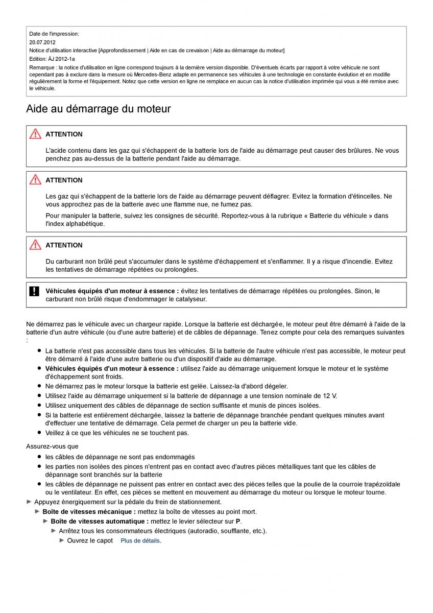 Mercedes Benz C class W204 coupe manuel du proprietaire / page 331