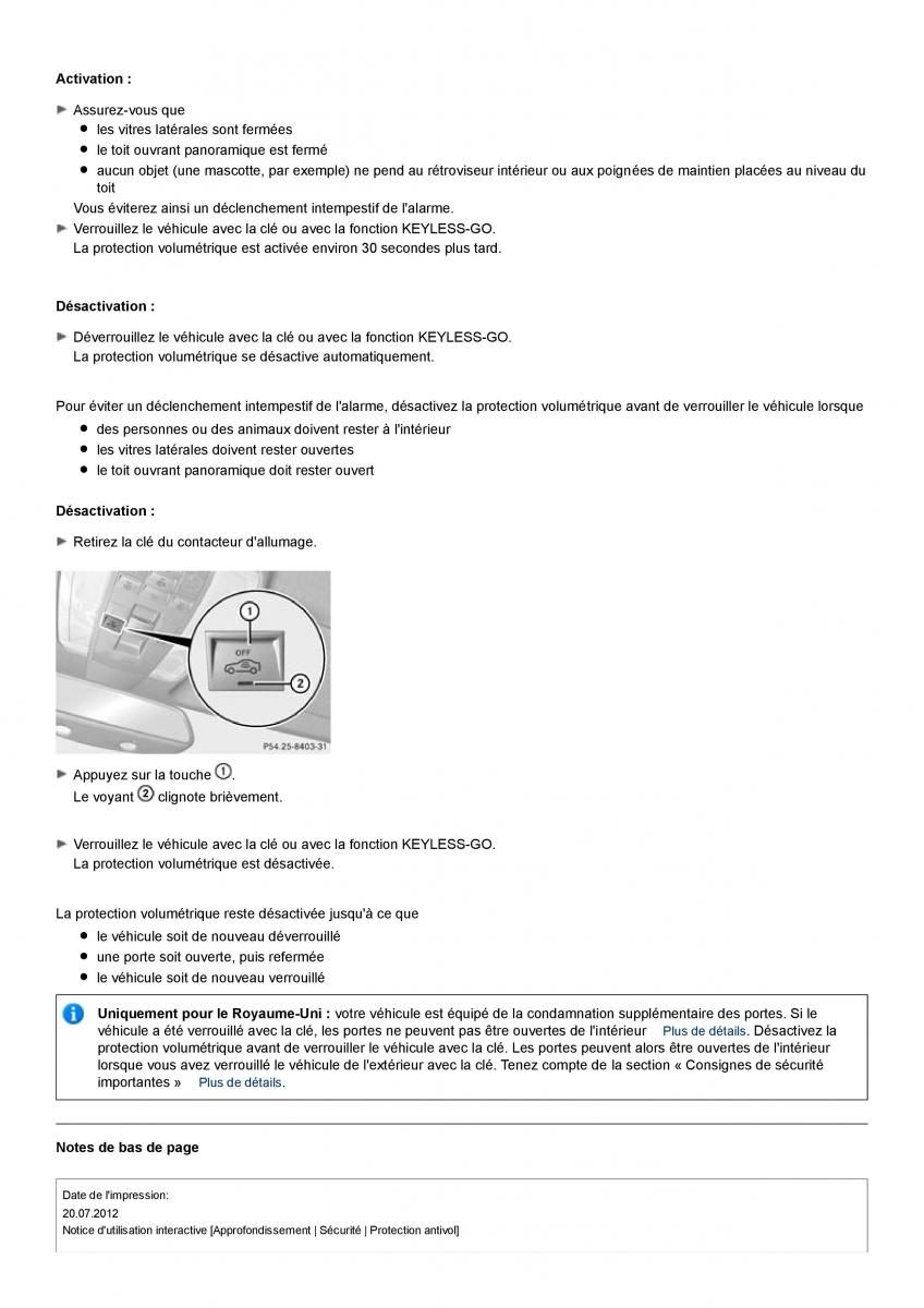 Mercedes Benz C class W204 coupe manuel du proprietaire / page 53