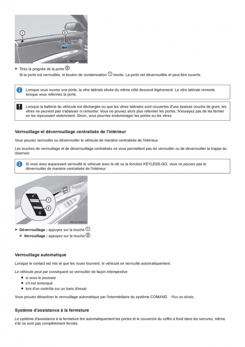 Mercedes Benz CL class C216 manuel du proprietaire / page 57