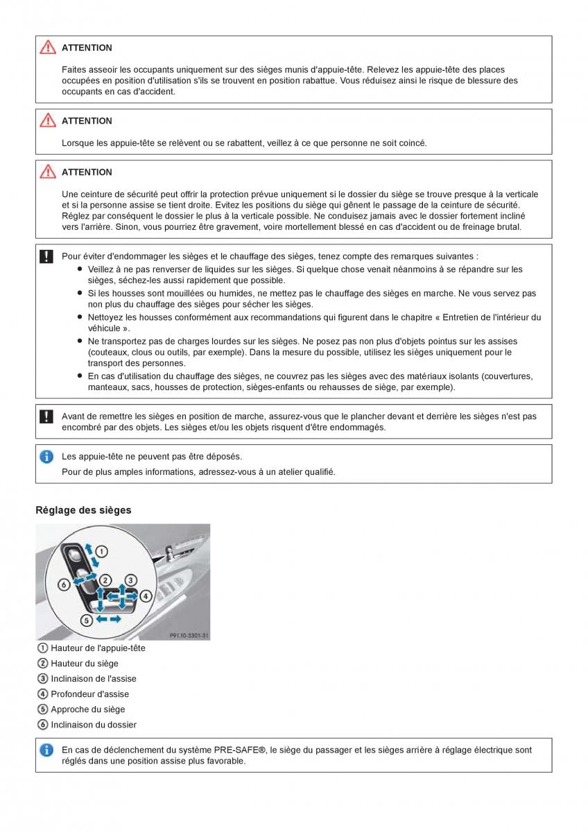 Mercedes Benz CL class C216 manuel du proprietaire / page 74