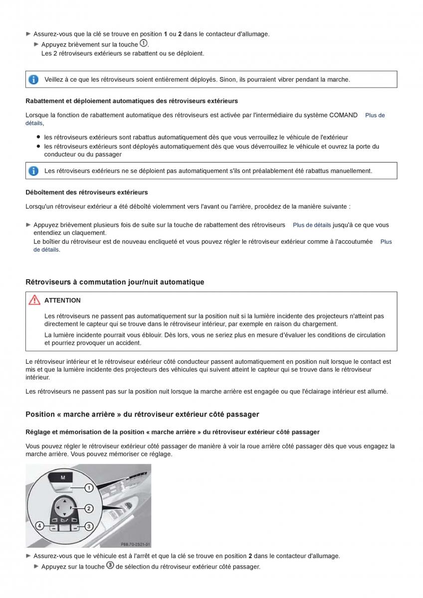 Mercedes Benz CL class C216 manuel du proprietaire / page 84