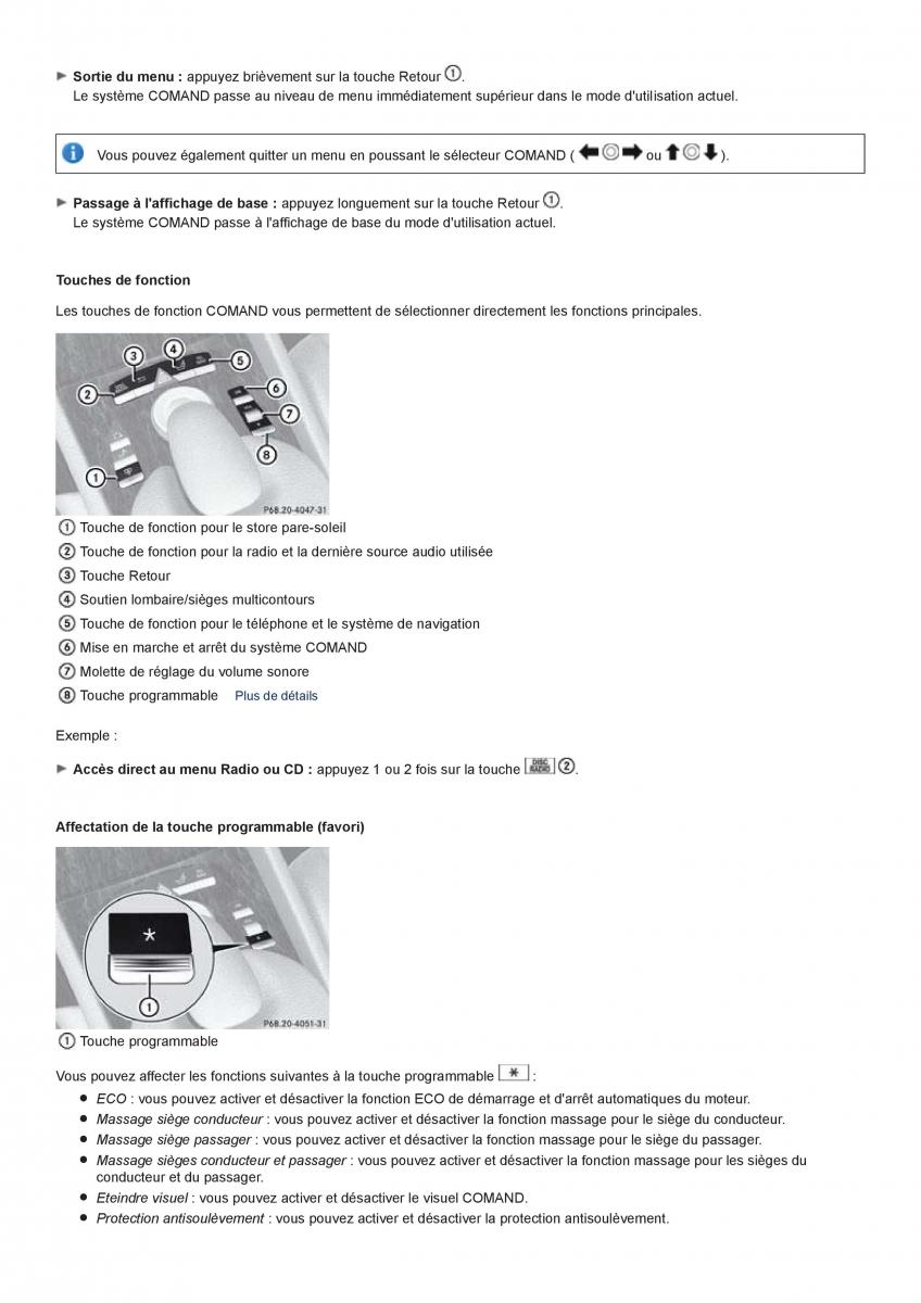 Mercedes Benz CL class C216 manuel du proprietaire / page 92