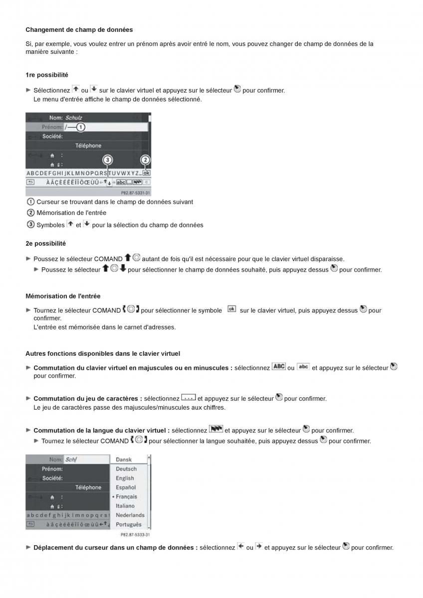 Mercedes Benz CL class C216 manuel du proprietaire / page 106