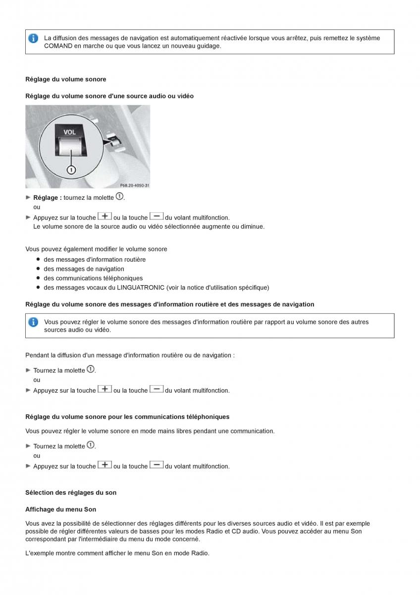 Mercedes Benz CL class C216 manuel du proprietaire / page 108