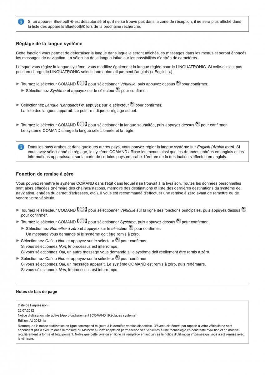 Mercedes Benz CL class C216 manuel du proprietaire / page 120