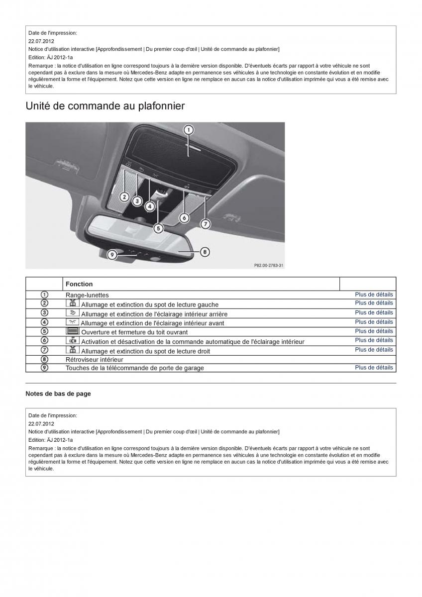 Mercedes Benz CL class C216 manuel du proprietaire / page 17