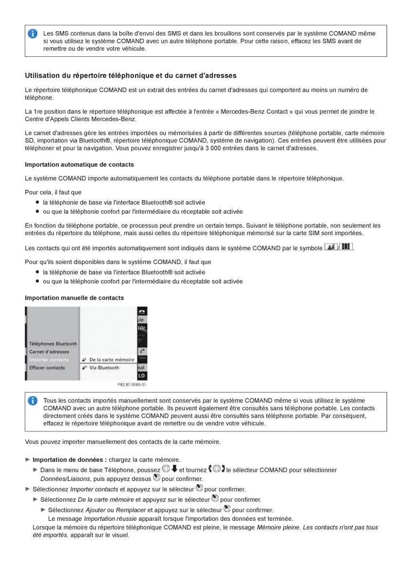 Mercedes Benz CL class C216 manuel du proprietaire / page 188