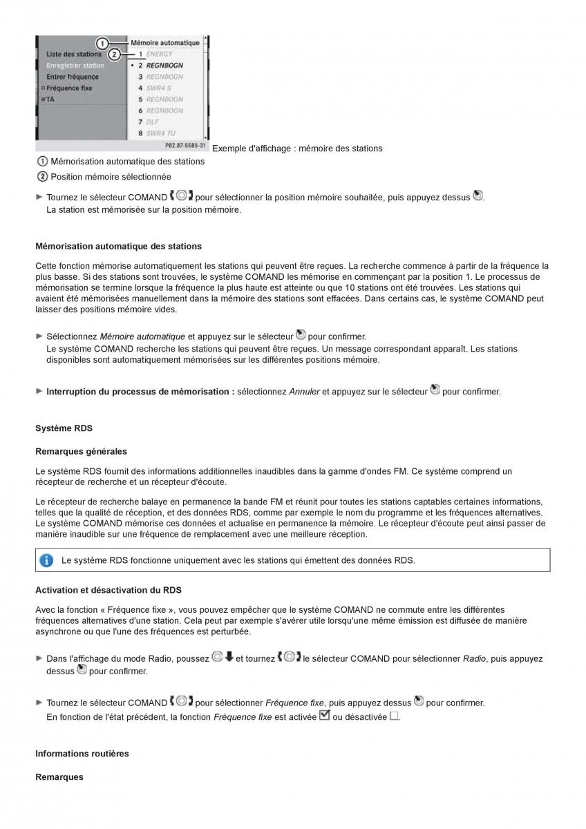 Mercedes Benz CL class C216 manuel du proprietaire / page 205